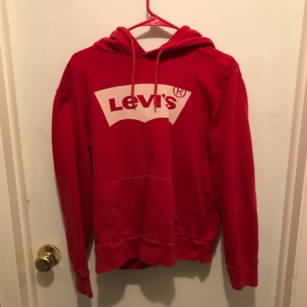Levi’s red sweatshirt hoodie